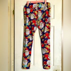 Lularoe Santa TC Leggings
